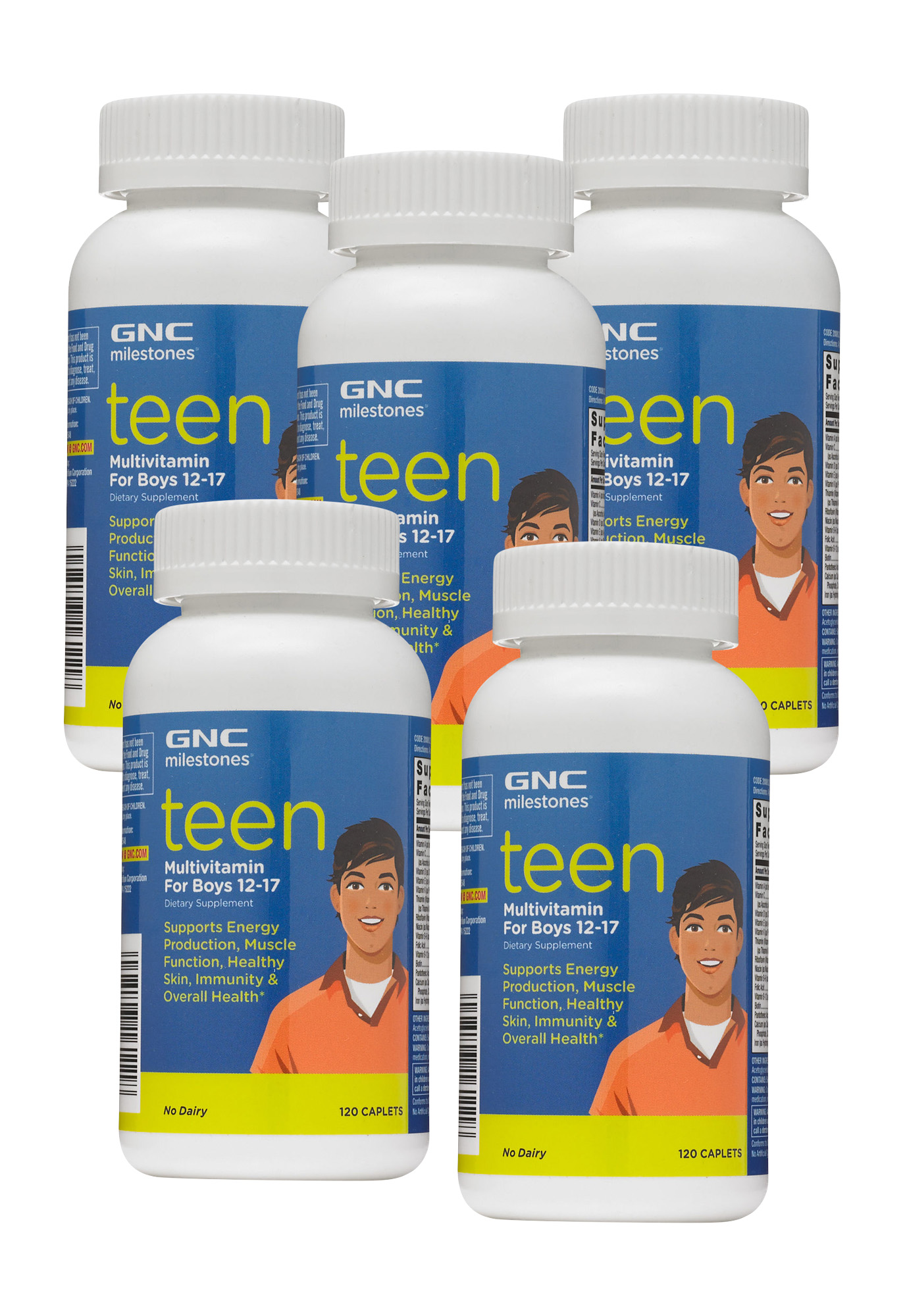 GNC milestones Teen Multivitamin For Boys 1217 5 Pack eBay